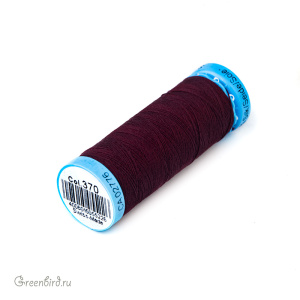 Шелковая нить Gutermann S303, 100м, бургунди (#370)