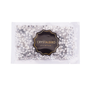 Crystalbird Клеевые стразы круглые SS16, прозрачный (#101), уп. 1440 шт.