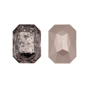 Crystalbird 4627 Октагон 10x14 мм, черная патина (#001BP), уп. 4 шт.