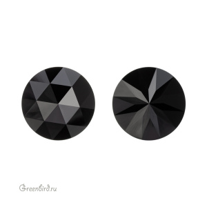 1401 Rose Cut Round Stone 10 мм – Jet (#280)
