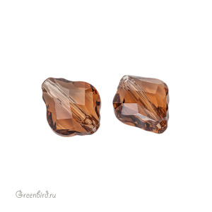 Swarovski 5058 Бусина Барокко 10 мм, светлый дымчатый топаз (#221), 1 шт.