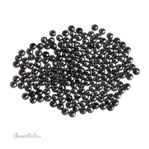 Металлический бисер 2 мм, gunmetal, 2 гр (#SVABM-200T)