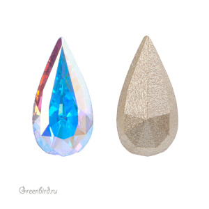 Swarovski 4322 Капля 10х5 мм, прозрачный радужный (#001AB), 1 шт.