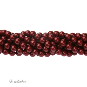 Жемчуг 5 мм #5810 Bordeaux (#538)