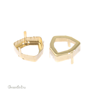 4706 Оправа для Trilliant Fancy Stone 24 мм, латунь