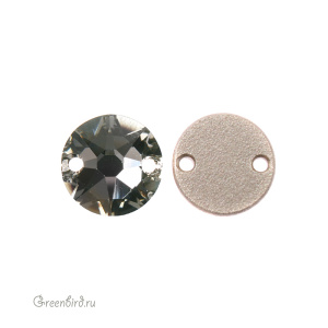 Swarovski пришивные 3288 Шатон 8 мм, черный алмаз (#215), 1 шт.