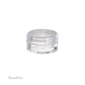 Баночка для хранения материалов, 37х20 мм, пластиковая, 1 шт (#CBTB-03)