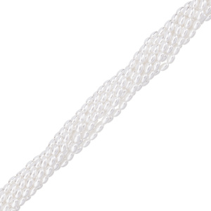 Crystalbird Жемчуг Рис 3x5 мм, белый, нить (#601)