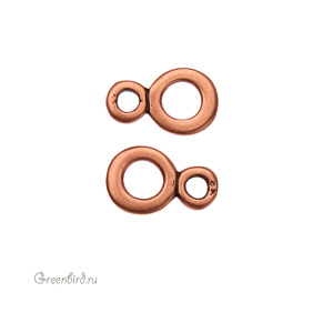 JBB Коннектор "Два кольца", ант. медь (JB-7423)