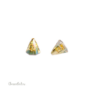 2019 Кристалл холодной фиксации Round Spike 4х4 мм – Light Topaz Shimmer (#226SHIM), 1шт.