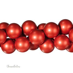 Swarovski 5810 Жемчуг 12 мм, красный бархат (#2027), 1 шт.