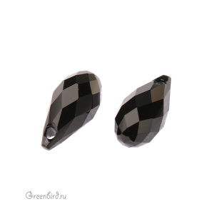 Swarovski 6010 подвеска Бриолетт 11x5,5 мм, черный (#280), 1 шт.