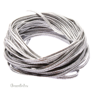 Сутаж Smooth Antique Silver, 5 метров (ST1250-144)
