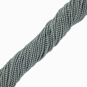 Crystalbird Жемчуг круглый 3 мм, серо-зеленый таити, нить (#650)