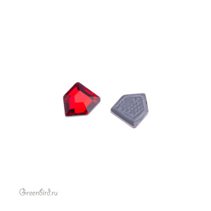 Swarovski 2775 Термостразы Пентагон 5x4,2 мм, светлый сиам (#227), 1 шт.