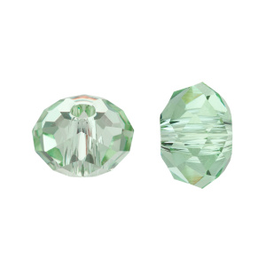 Swarovski 5040 Бусина Бриолетт 6х4 мм, перидот (#214), 1 шт.