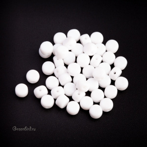 White Letter Beads – "Пробел", 1 шт. (#PB311-07W-030d) White Letter Beads – "Пробел", 1 шт. (#PB311-07W-030d)