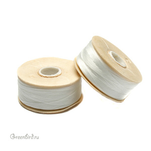 Нить NYMO размер D, катушка (White)