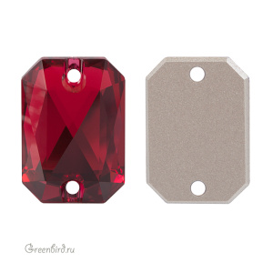 Swarovski пришивные 3252 Октагон 20х14 мм, алый (#276), 1 шт.