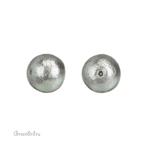 Хлопковый жемчуг 10 мм, Grey, 1 шт. (#CTP001-10-Grey)