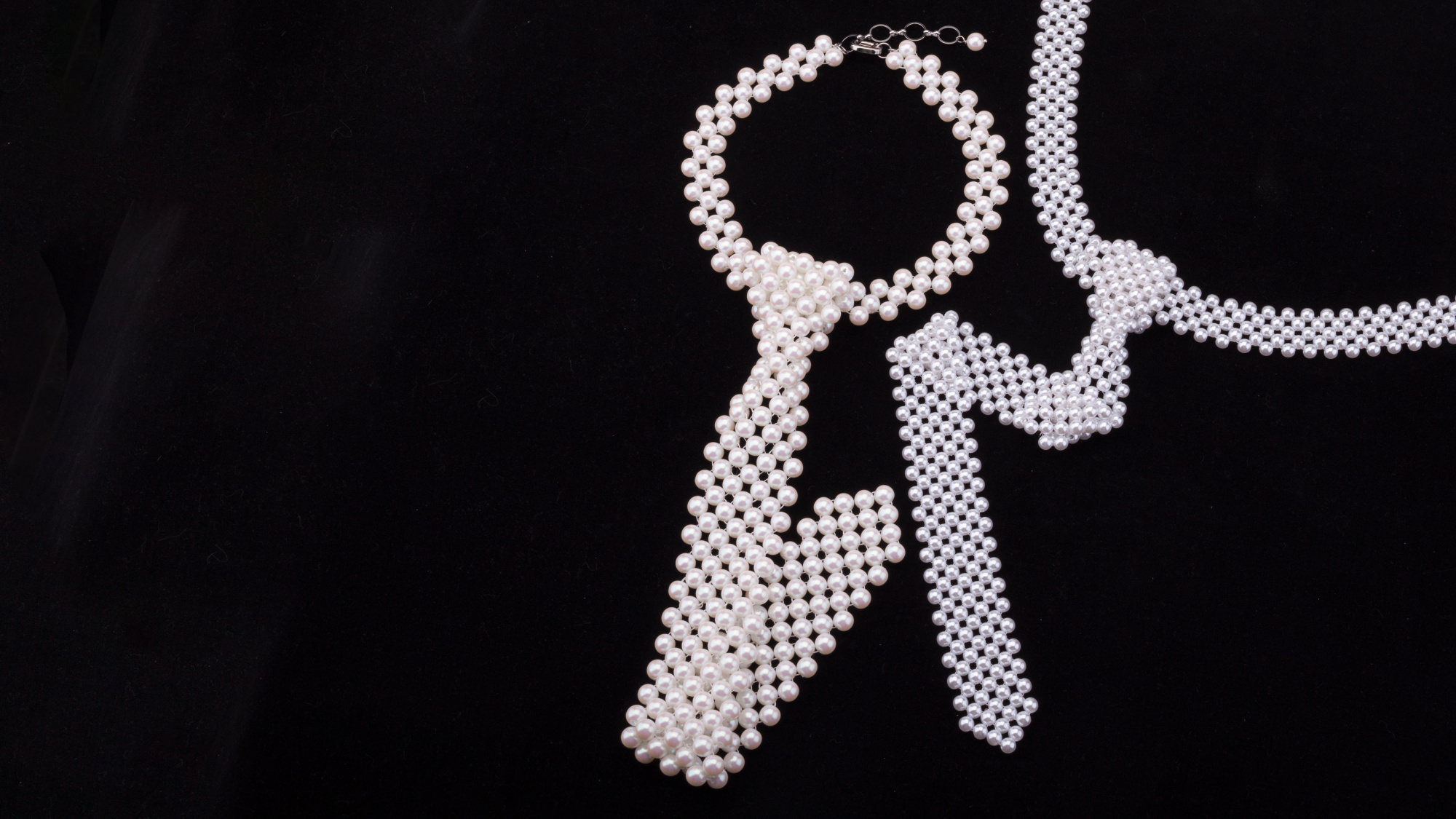 Мастер-класс: Галстук из жемчуга 