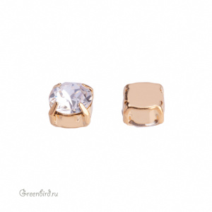 Swarovski 1088 Шатон в оправе SS39, золото, прозрачный (#001), 1 шт.