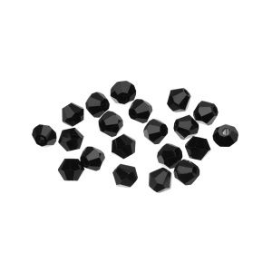 Crystalbird 5301 Биконусы 4 мм, черный (#280), уп. 20 шт.