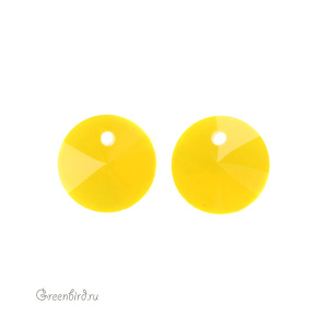 6428 подвеска Mini Disk Pendant 6mm – Yellow Opal (#231)