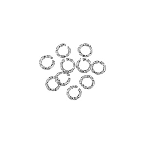 Декоративные соединительные кольца 5 мм, родий, 10 шт. (#SVA-Rings-010R) 