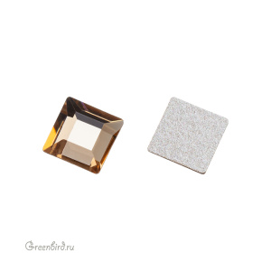 Swarovski 2400 Клеевые стразы Квадрат 4 мм, светлый колорадский топаз (#246), 1 шт.
