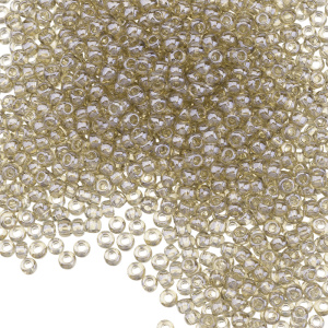 Бисер TOHO Round 11/0 RE:Glass, глянцевый прозрачный, Black (#RE5113)