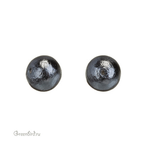 Хлопковый жемчуг 8 мм, Black, 1 шт. (#CTP001-08-Black)