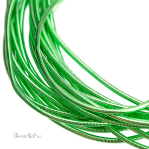 Канитель мягкая 1 мм, ярко-зеленый (KAN6132)