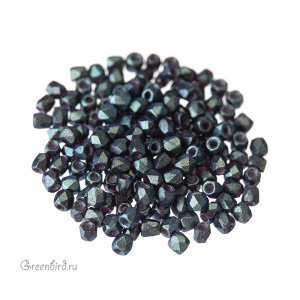 Fire Polish True 2 мм, Polychrome Viridian (#23980/29044)