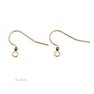 Швензы с шариком, золото, 144 шт. (#PK02GP)