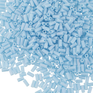 MIYUKI Bugle 3mm – Matte Opaque Turquoise AB (#413FR)