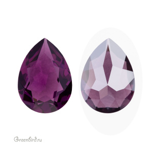 Swarovski 4320 Капля 14х10 мм, аметист сияющий (#204IGNIT), 1 шт.