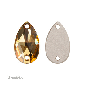 Swarovski пришивные 3230 Капля 18х10,5 мм, золотистый топаз (#1003), 1 шт.