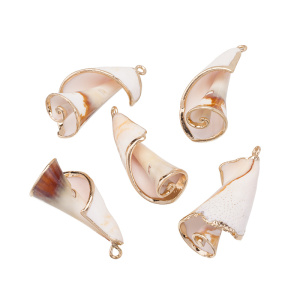 Подвеска "Ракушка" 35-45 мм натуральная, золото, 1 шт. (#SVA-BASE-163)