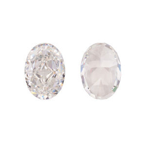Crystalbird Фианит Овал 14x10мм, серебристая дымка, 1 шт. (#CBFN-OS-01)