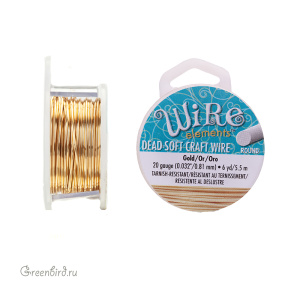 Проволока Wire Elements 20 Ga Gold (CW20R-GL-6)