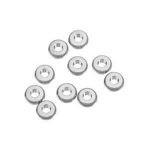 Бусина-разделитель "Шайба" 5x2 мм, родий, уп.10 шт. (#CN-BM-013R)