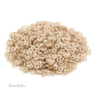 Пайетки 3мм чаша Sabbia (#8134)