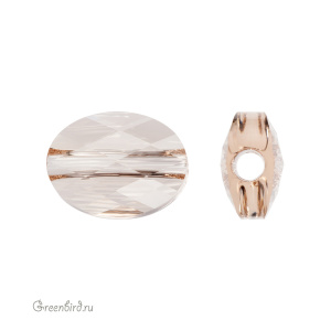 5051 Бусина Mini Oval Bead 8x6 mm – Light Silk (#261)