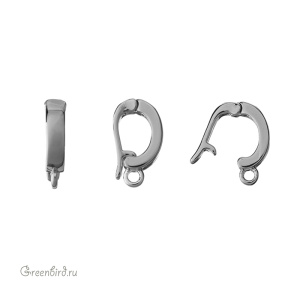 Бейл-замочек, родий, 1 шт. (#SV1701-B23-R)