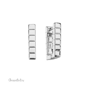 Швензы-звенья прямоугольные "Конго" 20 мм, родий, пара (#SV1701-1523R)