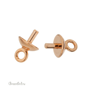 65M002 Компонент для вклеивания Classic Cap 4,5 мм, розовое золото, 1 шт.