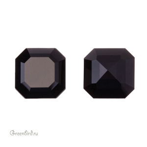 Swarovski 4671 Квадрат изумрудной огранки 10 мм, черный (#280), 1 шт.