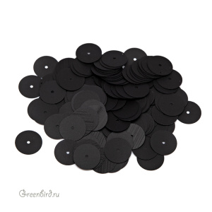 Пайетки 10мм плоские Nero (#996F)