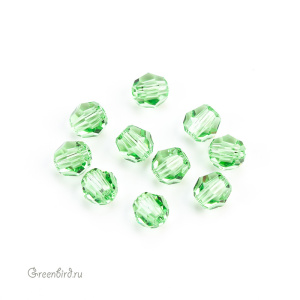 Swarovski 5000 Бусины круглые 4 мм, перидот (#214), уп. 10 шт.